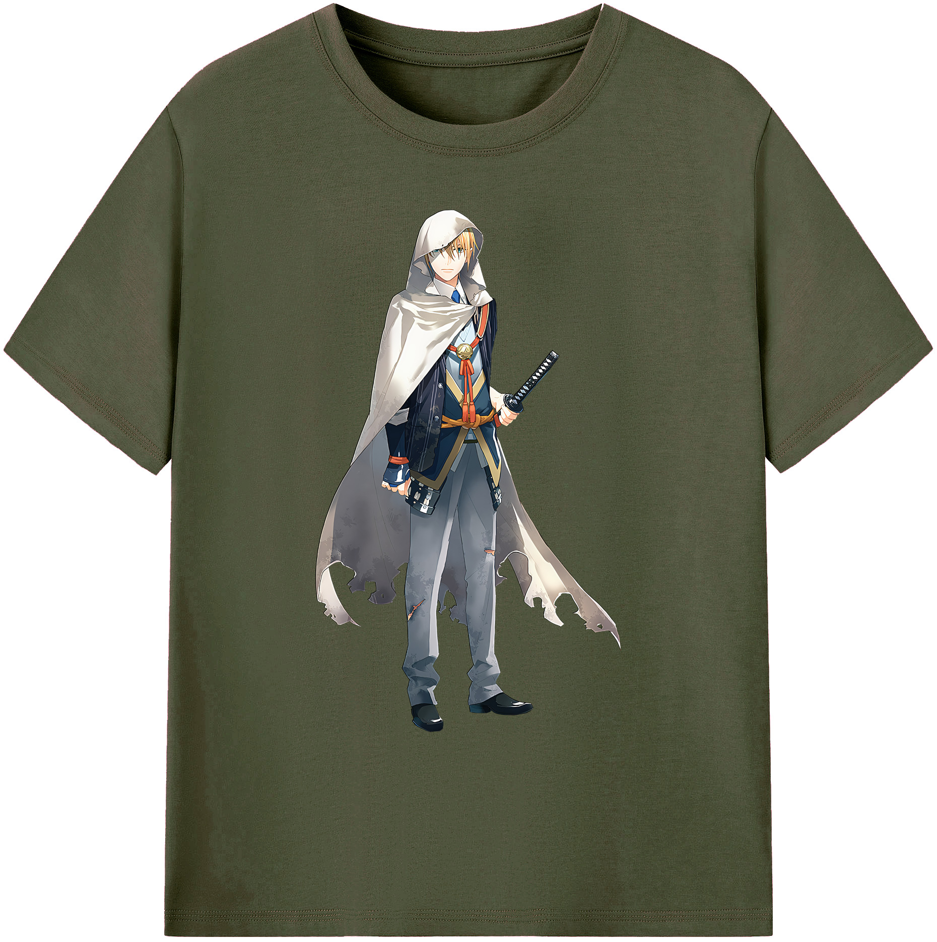 （画像用） 刀剣乱舞 Touken Ranbu 綿100％ メンズ半袖Tシャツ｜肌触りやわらか＆通気性
